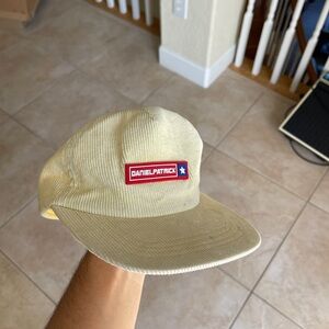 Daniel Patrick Yellow SnapBack Corduroy Cap